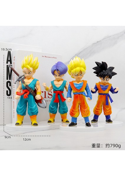 Animasyon Büyük Dragon Ball Sun Wukong Şekilli Kalıp Süsleme Gogeta Vegetto Saiyan (Yurt Dışından)
