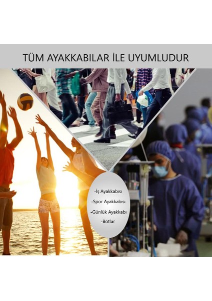 BG184 | Yumuşak Memory Foam, Darbe Emici, Ortopedik, İş Ayakkabıları ve Botlar için İç Tabanlık