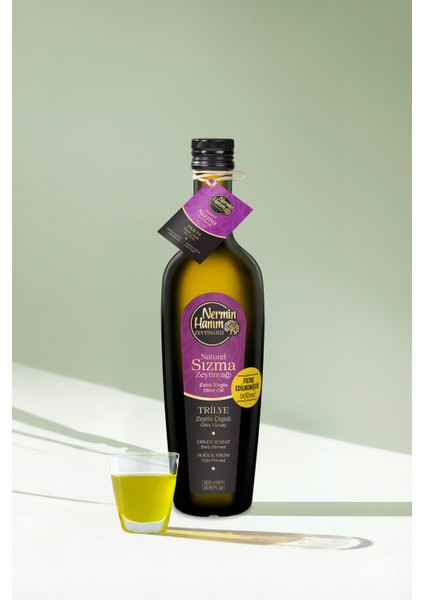 Trilye - Filtresiz Erken Hasat Soğuk Sıkım Zeytinyağı (500 Ml)
