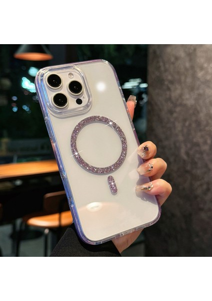 iPhone 16E Tpu + Pu Deri Donanım Dekor Telefon Kılıfı Kart Tutucu ile (Yurt Dışından)