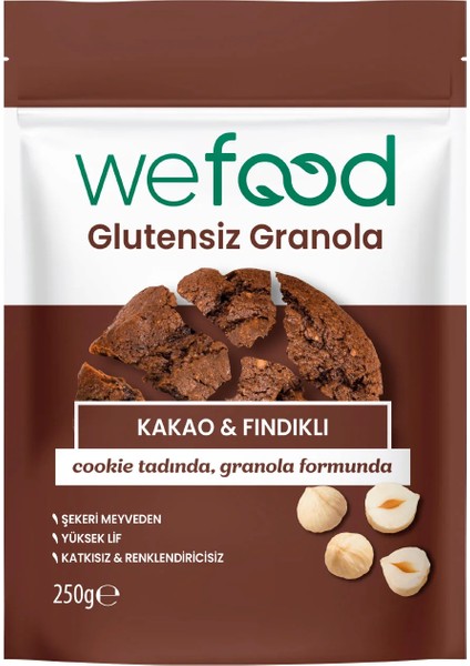 Glutensiz Granola Kakao & Fındıklı 250 gr