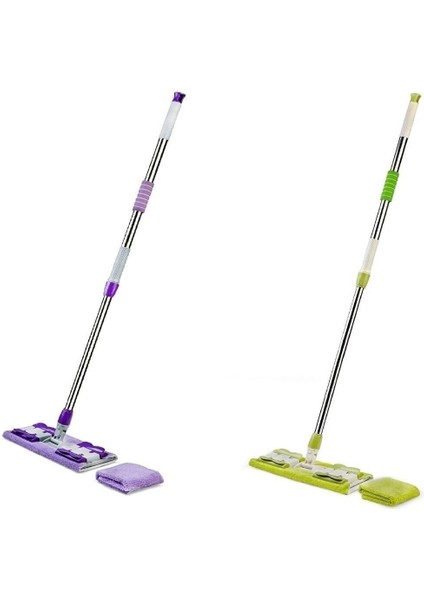 Sihirli Teleskobik Mikrofiber Mop Ayarlanabilir 1 Adet Yedek Bez