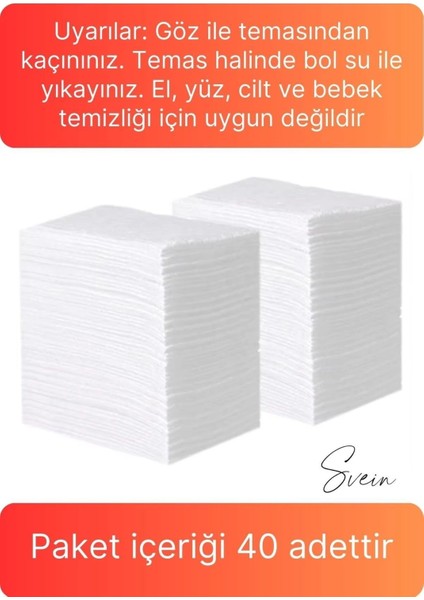 40 Adet Tak Kullan At Islak Mop Yüzey Temizlik Bezi Havlusu Iz Bırakmaz Fayans Ahşap Duvar Büyük Bo