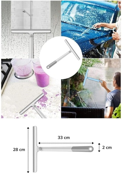 360 Derece Oynar Başlıklı Silikon Çekçek - Araç, Cam, Ayna, Duş Kapısı Temizleme Aparatı modelleri