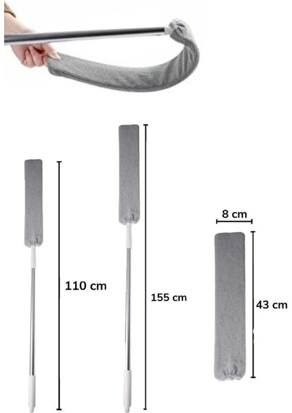 Köşe Bucak Toz Mopu Dip Köşe Dar Alanlar Için 1 Yedek Bezli fiyatları