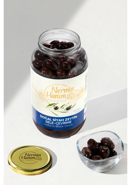 Edremit Siyah Sele Çevirme Zeytin (950 Gr)
