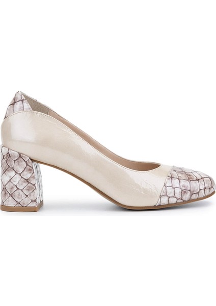 Kadın Hakiki Deri Vizon Comfort Ayakkabı 611 H61019 Bn Ayk Y25 Vıson Crc/vıson Vrnc