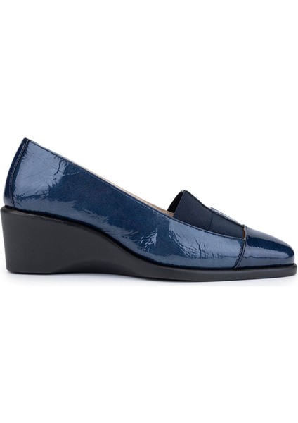Kadın Hakiki Deri Mavi Comfort Ayakkabı 611 E6241 Bn Ayk Y25 Blue