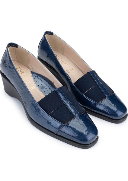 Kadın Hakiki Deri Mavi Comfort Ayakkabı 611 E6241 Bn Ayk Y25 Blue fiyatları