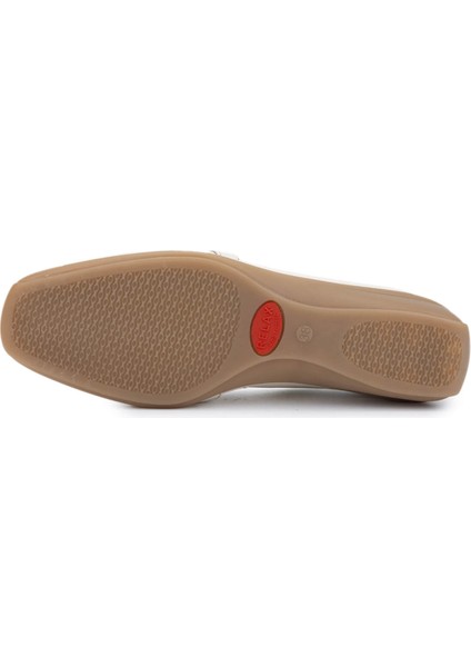Kadın Hakiki Deri Krem Comfort Ayakkabı 611 E2742 Bn Ayk Y25 Crema