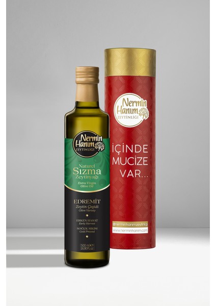 Edremit Erken Hasat Zeytinyağı 500 ml Kutulu