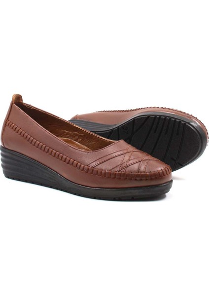 Kadın Hakiki Deri Günlük Rahat Ortopedik Yumuşak Taban Kızıl Anne Spor Ayakkabı 359za023 modelleri