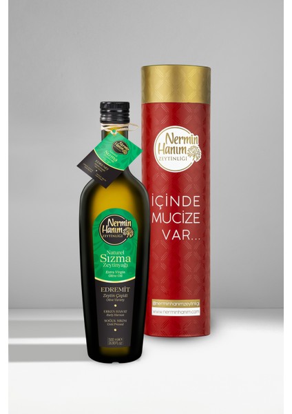 Edremit Erken Hasat Zeytinyağı 500 ml Kutulu