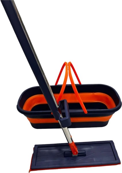 Kendinden Sıkmalı Mop ve Tekerlekli Katlanabilir Kova Seti 1 Adet Yedek Bez Hediyeli fiyatları