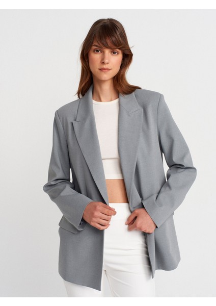 60770 Blazer Ceket-Gri