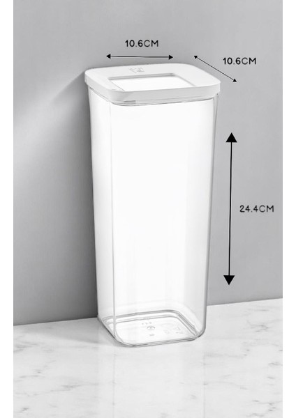 Technow Vip Ahmet VP-183 Vakumlu Şeffaf 1700ML Saklama Kabı 3'lü