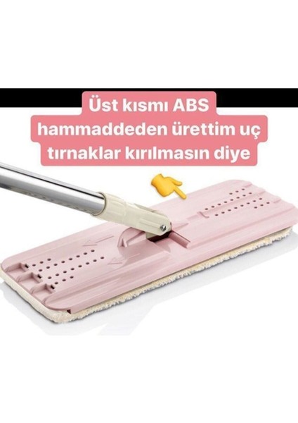Vipset Premium Tablet Mop Temizlik Seti Temizlik Kova Seti Vip-01+2 Yedek Bez