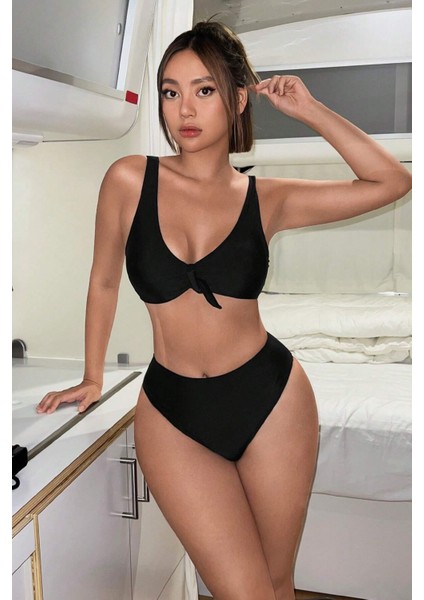Şık Yüksek Bel Bikini Altı
