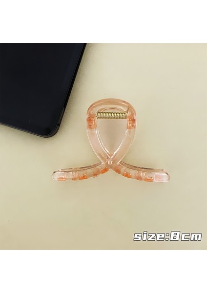 Buzlu Saç Tokaları, Üst Düzey Saç Tokaları, Saç Tokaları, Büyük Saç Hacmine Sahip Köpekbalığı Tokaları (Yurt Dışından)