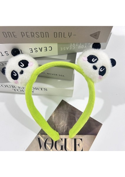 Yeni Sevimli Karikatür Yüz Yıkama Bandı ve Kafa Bandı, Yüz Yıkama Maskesi Kafa Bandı, Kaymaz Peluş Kafa Bandı (Yurt Dışından)