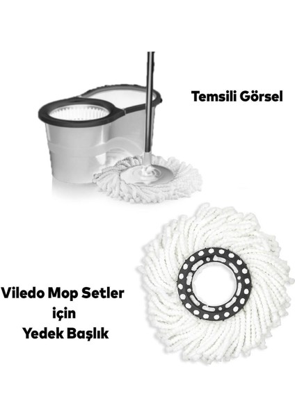 Ev Ofis Iş Yeri Mikrofiber Makarna Temizlik Kurulama Havlu Mop Vileda Başlık Yedeği EH171