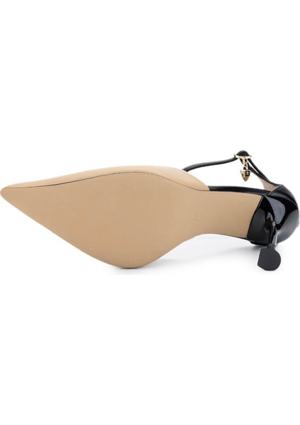 Kadın Hakiki Deri Bej/siyah Topuklu Ayakkabı 1036 H7457 Bn Ayk Y25 Bej/sıyah fırsatları