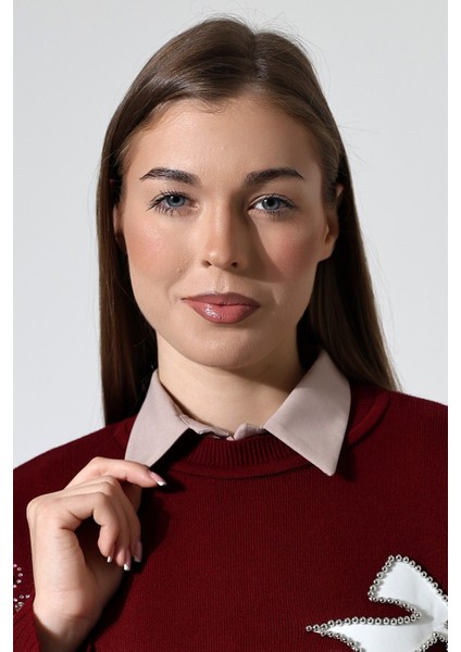 Schık Pamuklu Yakalı Çıkarılabilir Yarım Gömlek Vizon SCKWM24GML01 indirimleri