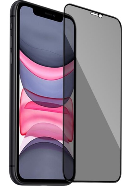 iPhone Xr Uyumlu Anti Statik New 5d Gizlilik Privacy Hayalet Cam Ekran Koruyucu