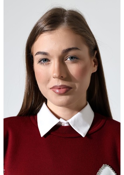 Schık Pamuklu Sahte Yaka Yarım Gömlek Beyaz SCKWM24GML01 indirimleri