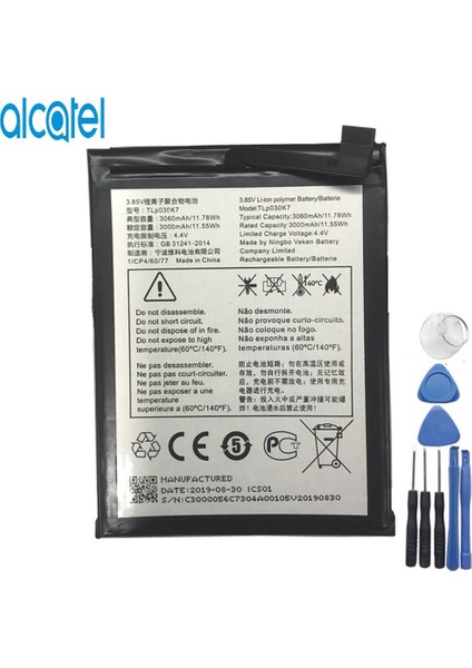 Alcatel 1s Pil Batarya 5024D ve Tamir Seti TLP030K7 Senalstore