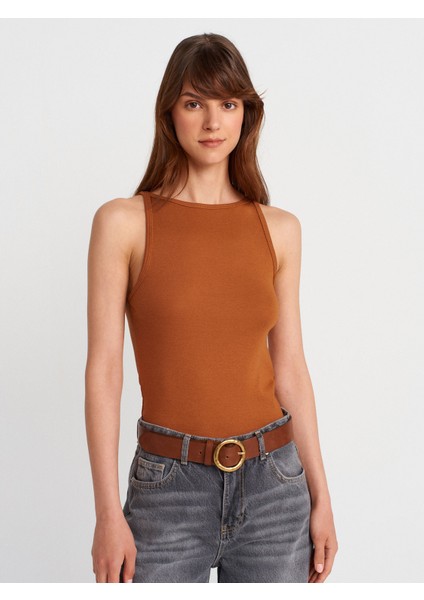 21048 Halter Yaka Top-K.kiremit