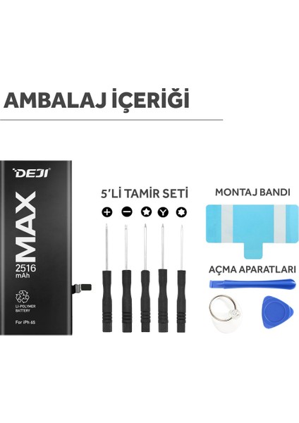 iPhone 6s Batarya Mucize Batarya Deji 2516 Mah Senalstore