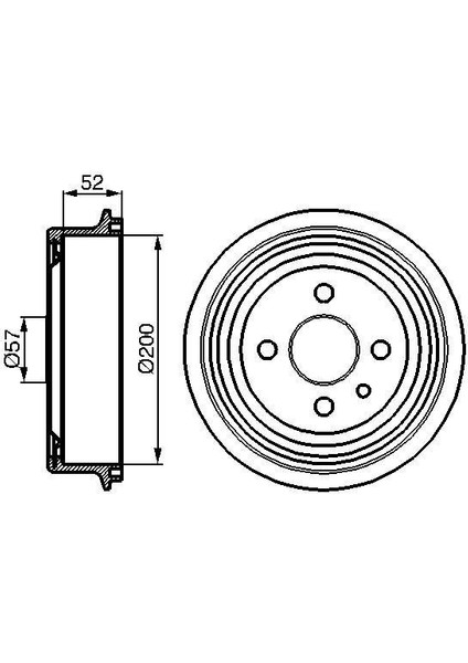 Arka Kampana Vectra A 89 95 Astra F 91 98 1.4-1.6-1.8-2.0 Lacettı 05 13 242X200X53X100 4dl 568054-91024352 (2 Adet) 568057-90168958-568039-90105445
