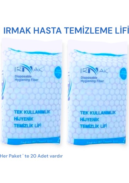 Hasta Temizleme Lifi ( 2 PAKET) Hasta Banyo / Hasta Temizlik / Hasta Bakım