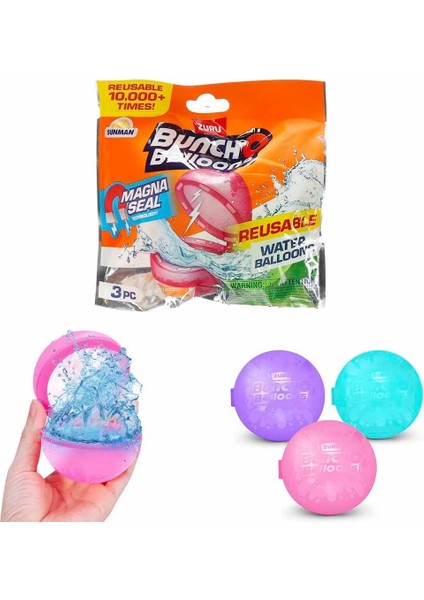Bunch O Balloons Yeniden Kullanılabilir 3’lü Su Balonu