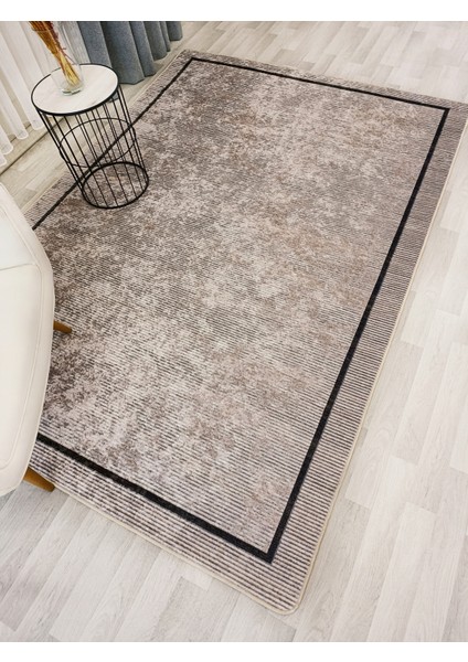 Bej Renk Geometrik Desen Kaymaz Taban Yolluk Halı fiyatları