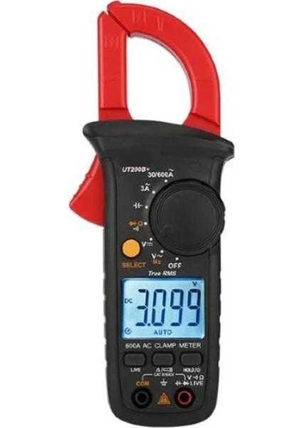 Powermaster UT-200B Dijital Pensampermetre Ac Akım Ölçer Sesli Ölçüm Yüksek Voltaj Uyarısı