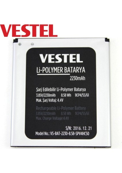 Vestel Venüs 5000 Pil Batarya 2230 Mah Ithal Senalstore