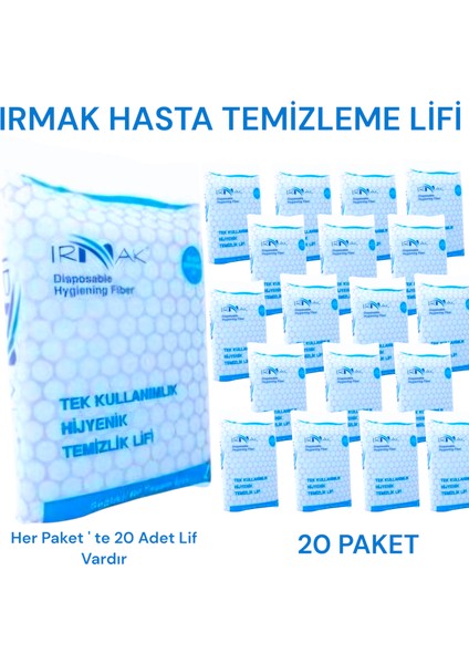 Hijyenik Hasta Temizleme Lifi 20 PAKET