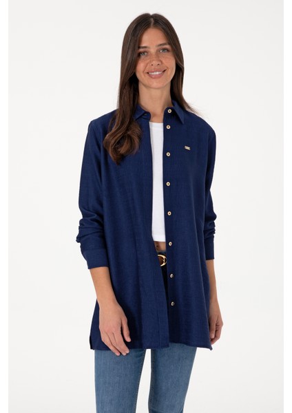 Kadın Lacivert Elbise (Dokuma) 50306411-VR033