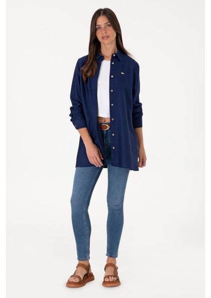 Kadın Lacivert Elbise (Dokuma) 50306411-VR033 fırsatları