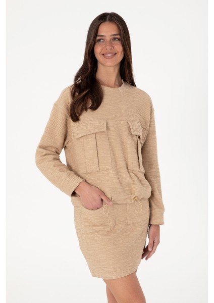 Kadın Kum Sweatshirt 50292442-VR085