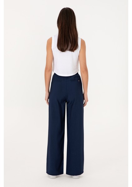 Kadın Lacivert Pantolon (Kanvas-Chino) 50300357-VR033 fırsatları