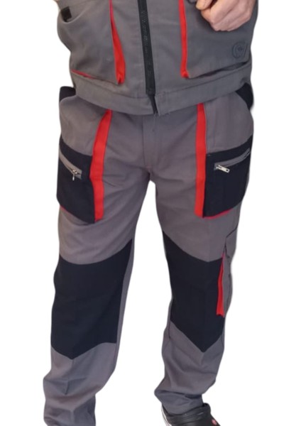 Teknik Harman Çok Cepli Pantolon