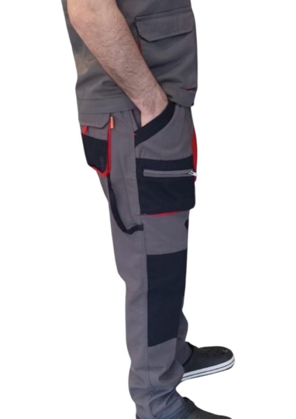 Teknik Harman Çok Cepli Pantolon