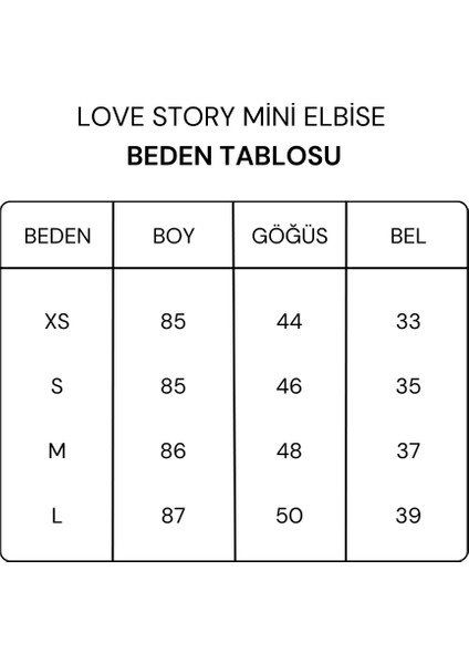 Love Story Mini Elbise