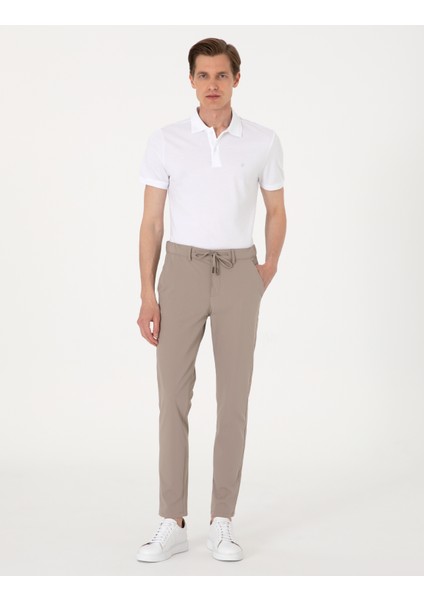Erkek Beyaz Slim Fit %100 Pamuk Polo Yaka Basic Tişört 50306448-VR013 fırsatları