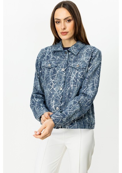 Pul Işlemeli Kot Indigo Kadın Mont 6026-2Y5 fiyatları