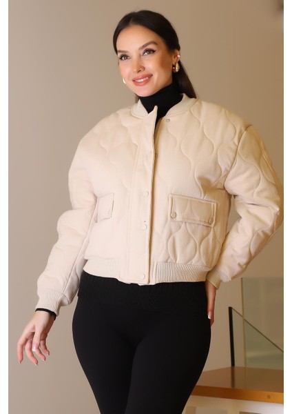 Dik Yaka Çıtçıtlı Taş Kadın Mont D99516-2K5 fiyatları