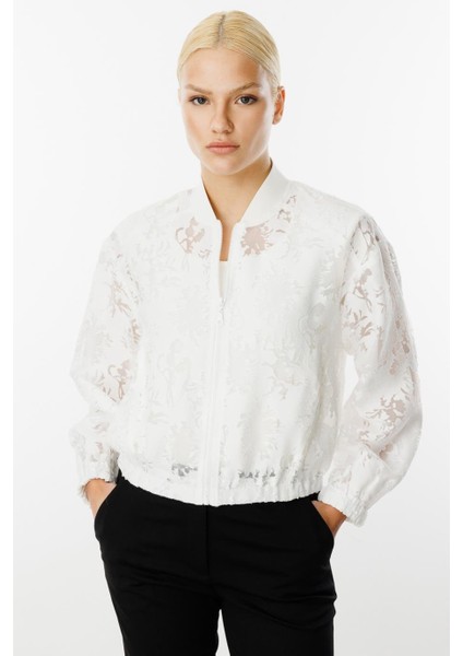 Ekol Yakmalı Organze Ekru Kadın Mont 6028-2Y5 fiyatları